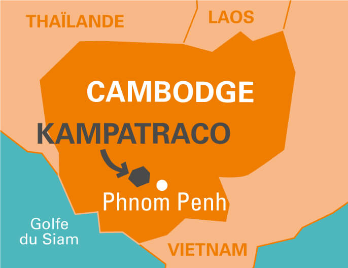 Carte coopÃ©rative KAMPATRACO au Cambodge sucre de palmier